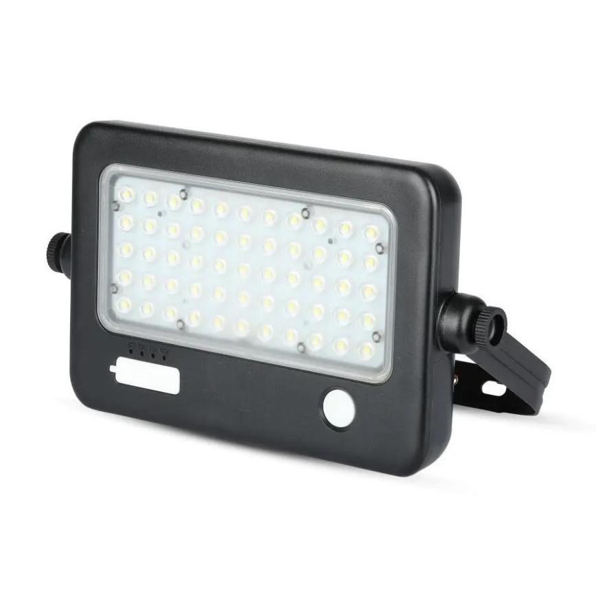 Dimmbarer LED-Solarstrahler mit Sensor LED/10W/3,7V 4000K IP65 7200 mAh + USB-Anschluss