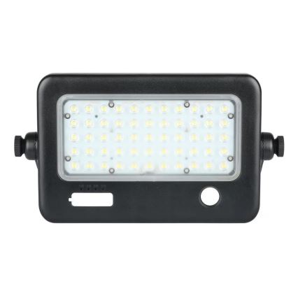 Dimmbarer LED-Solarstrahler mit Sensor LED/10W/3,7V 4000K IP65 7200 mAh + USB-Anschluss