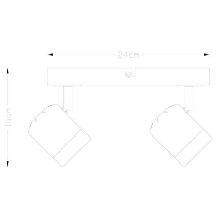 Dimmbarer LED-Strahler MANU 2xGU10/5,8W/230V weiß