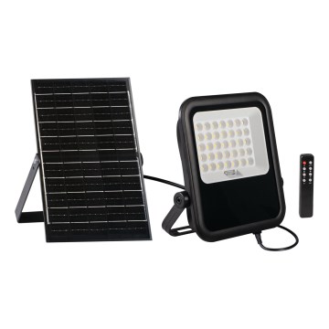 Dimmbarer LED-Strahler mit Solarpanel und Dämmerungssensor LED/15W/15000 mAh 3,2V IP65 + Fernbedienung