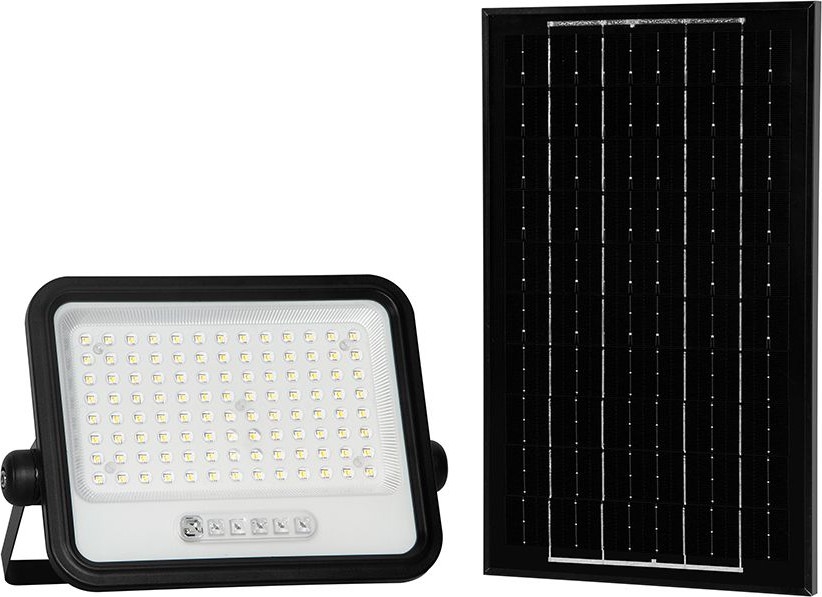 Dimmbarer Solar-LED-Strahler LED/200W/3,2V 2000-8000K IP65 10000 mAh schwarz + Fernbedienung