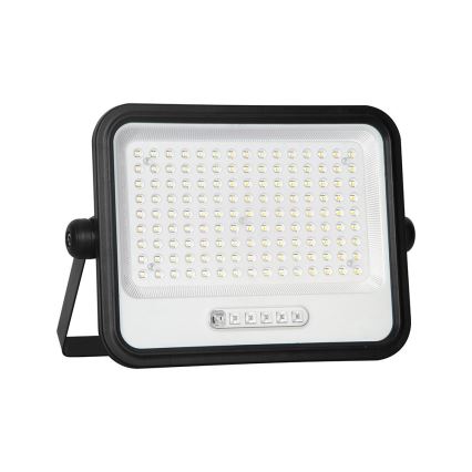 Dimmbarer LED-Solar-Flutlichtstrahler LED/300W/3,2V 2000-8000K IP65 15000 mAh schwarz + Fernbedienung