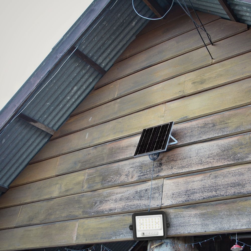 Dimmbarer LED-Solarreflektor LED/50W/3,2V 2000-8000K IP65 3800 mAh schwarz + Fernbedienung