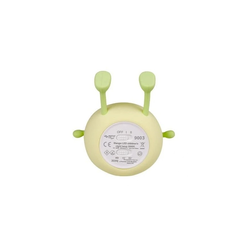 Dimmbares aufladbares LED-Nachtlicht für Kinder LED/1W/5V 3000K 800 mAh Mango