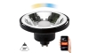 Dimmbares LED-Leuchtmittel AR111 GU10/10W/230V 3000-6500K Wi-Fi Tuya 30° schwarz