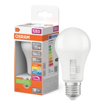 Dimmbares LED-Leuchtmittel CLASSIC A60 E27/10,5W/230V 2700/3000/4000/6500K - Osram