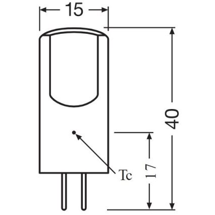 Dimmbares LED-Leuchtmittel G4/2W/12V 2700K - Osram