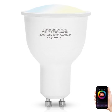 Dimmbares LED-Leuchtmittel GU10/7W/230V 3000-6500K Wi-Fi - Aigostar