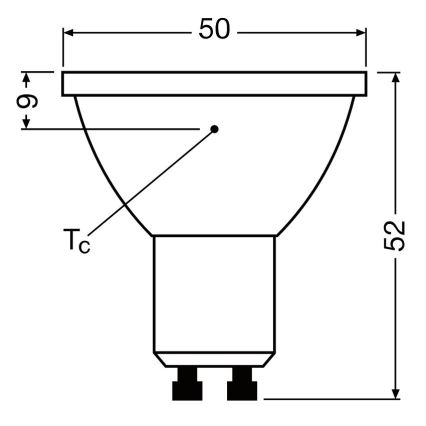 Dimmbares LED-Leuchtmittel PAR16 GU10/3,7W/230V 4000K CRI 90 - Osram