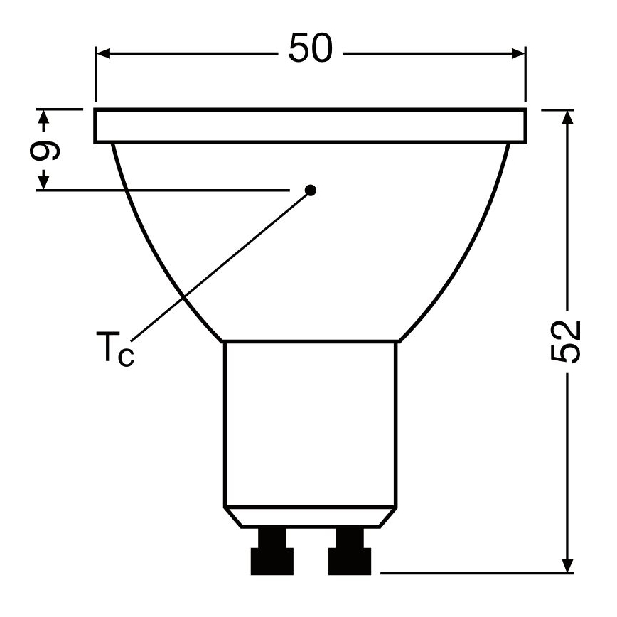 Dimmbares LED-Leuchtmittel PAR16 GU10/3,7W/230V 4000K CRI 90 - Osram