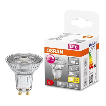 Dimmbares LED-Leuchtmittel PAR16 GU10/8,3W/230V 2700K CRI 90 - Osram