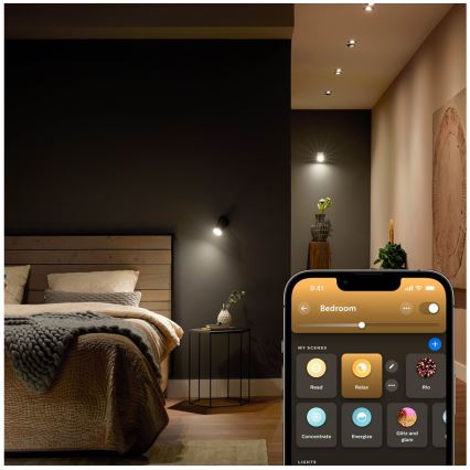 Dimmbares LED-Leuchtmittel Philips Hue White Ambiance GU5,3/MR16/5,1W/12V 2200-6500K