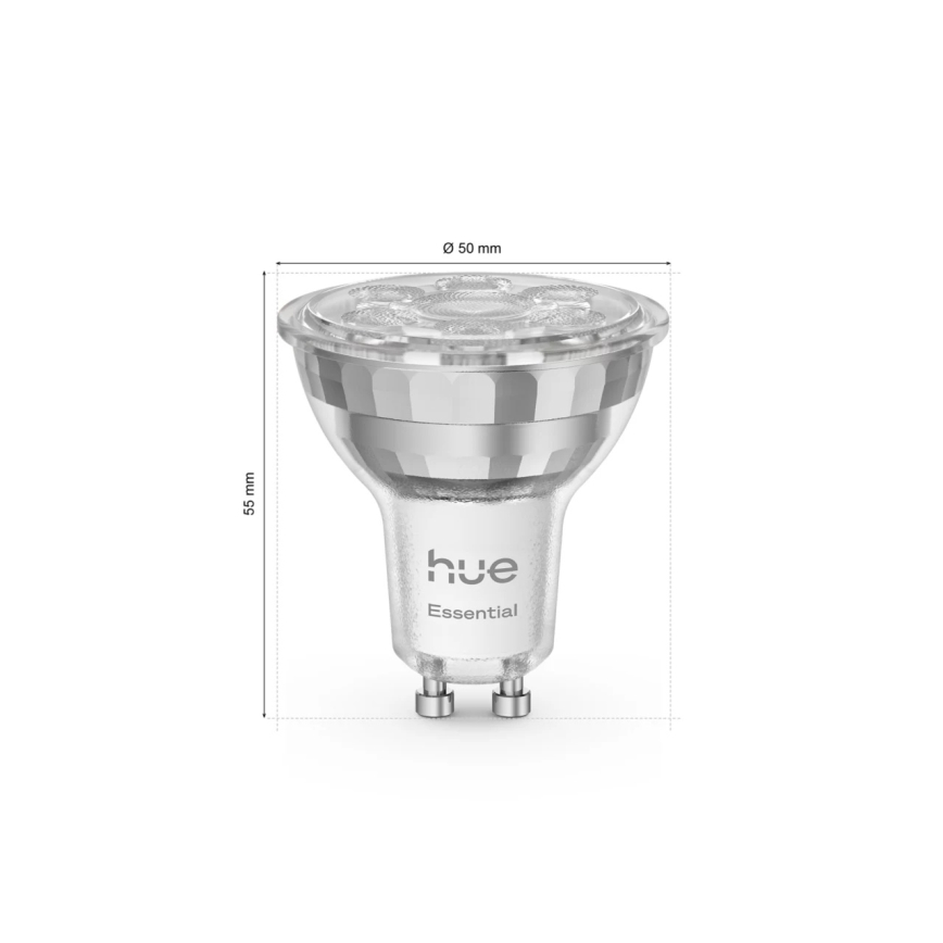 Dimmbares LED-Leuchtmittel Philips Hue White And Color Ambiance Essential GU10/4,7W/230V 2200-6500K