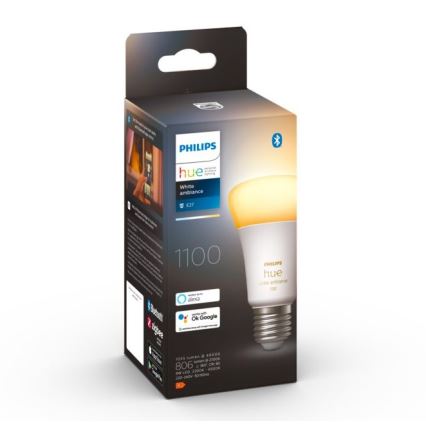 Dimmbares LED-Leuchtmittel Philips Hue WHITE AMBIANCE E27/8W/230V 2200-6500K