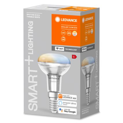 Dimmbare LED-Reflektorlampe SMART+ R50 E14/3,3W/230V 2700-6500K Wi-Fi - Ledvance