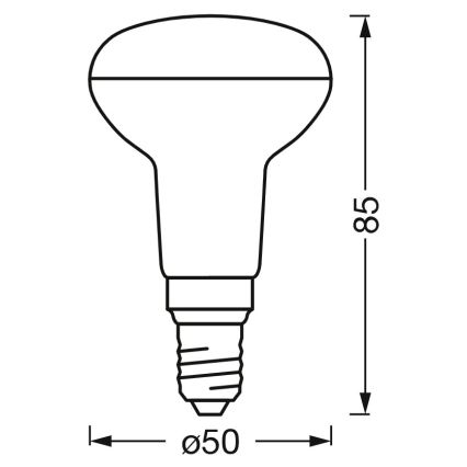 Dimmbare LED-Reflektorlampe SMART+ R50 E14/3,3W/230V 2700-6500K Wi-Fi - Ledvance