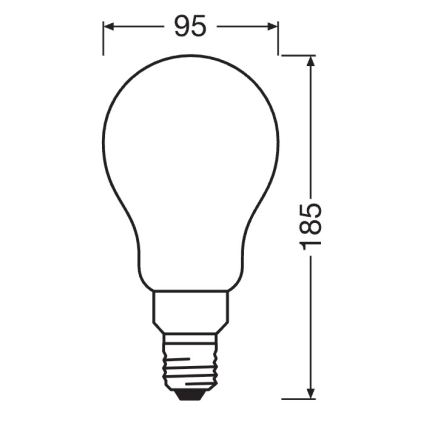 Dimmbares LED-Leuchtmittel STAR E27/24W/230V 2700K - Osram