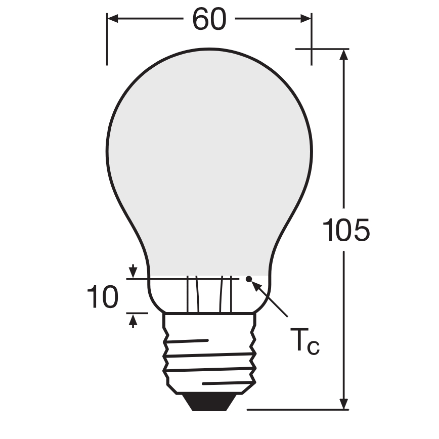Dimmbares LED-Leuchtmittel SUPERSTAR CLASSIC A60 E27/4,8W/230V 4000K - Osram