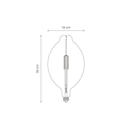 Dimmbares LED-Leuchtmittel VINTAGE EDISON E27/4W/230V 2700K