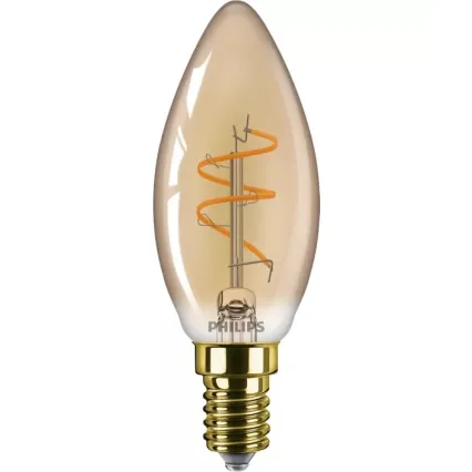 Dimmbar LED-Vintage-Glühlampe Philips B35 E14/3,1W/230V 2200K CRI 90