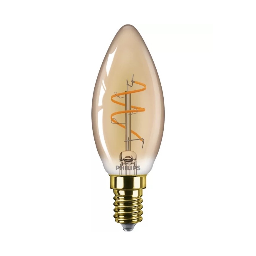 Dimmbar LED-Vintage-Glühlampe Philips B35 E14/3,1W/230V 2200K CRI 90