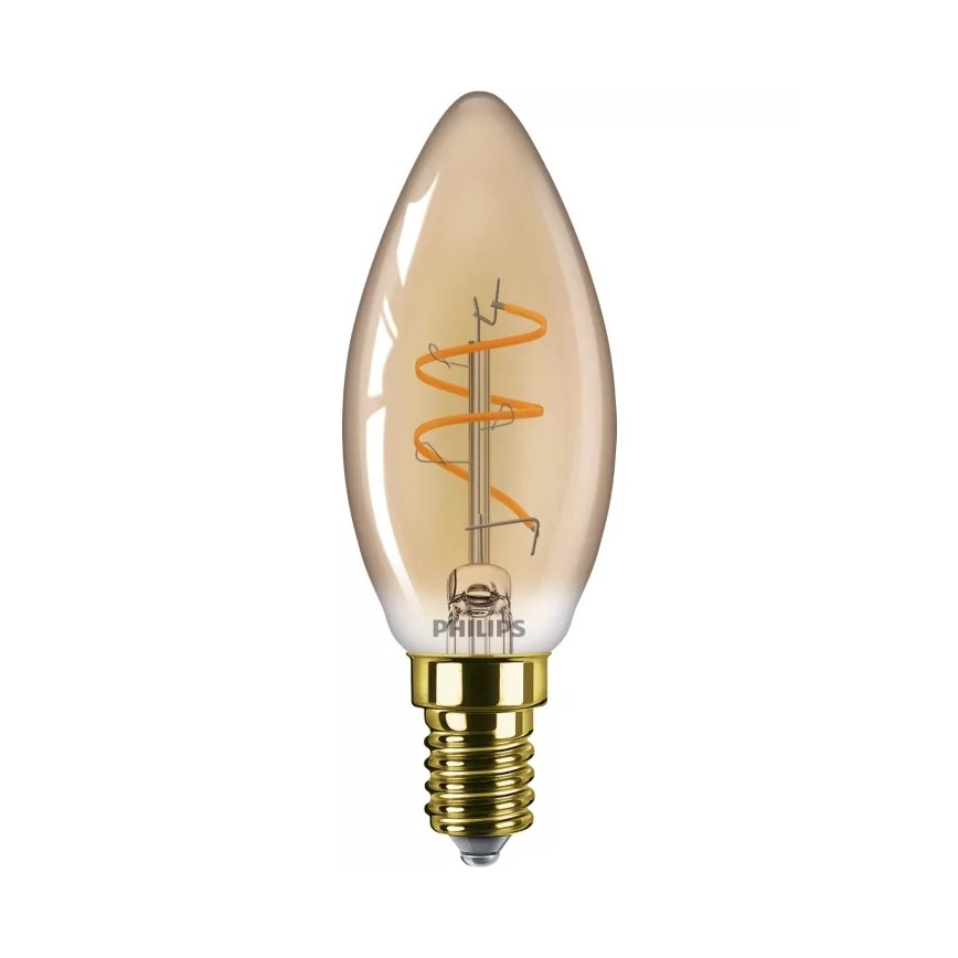 Dimmbar LED-Vintage-Glühlampe Philips B35 E14/3,1W/230V 2200K CRI 90