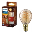 Dimmbares LED-Leuchtmittel VINTAGE Philips P45 E14/3W/230V 2200K