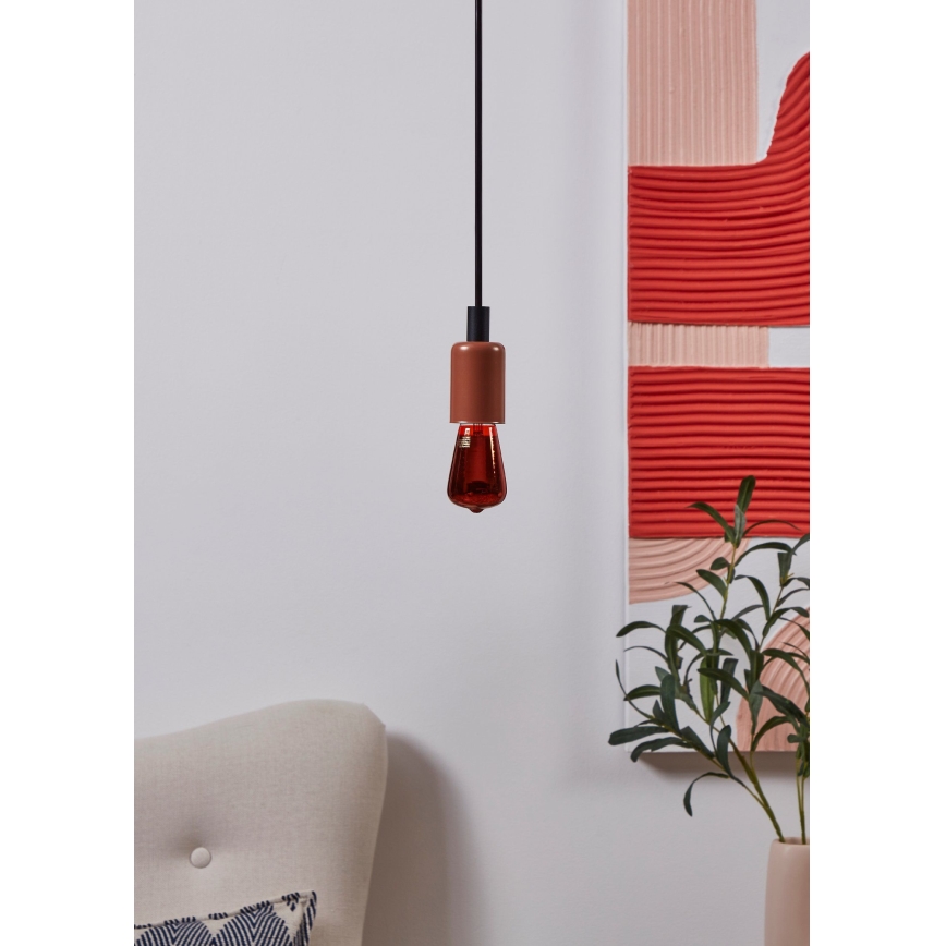 Dimmbares LED-Leuchtmittel VINTAGE ST48 E27/4W/230V 2000K rot - Eglo 110199