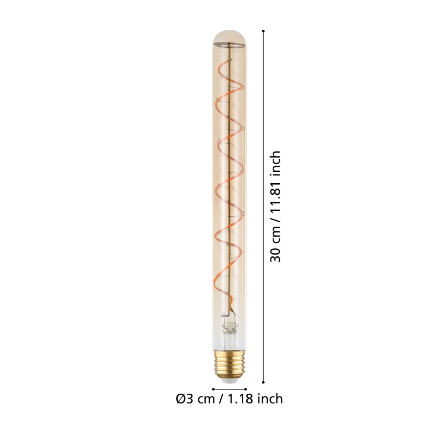 Dimmbares LED-Leuchtmittel VINTAGE T30 E27/4W/230V 1600K - Eglo 110297