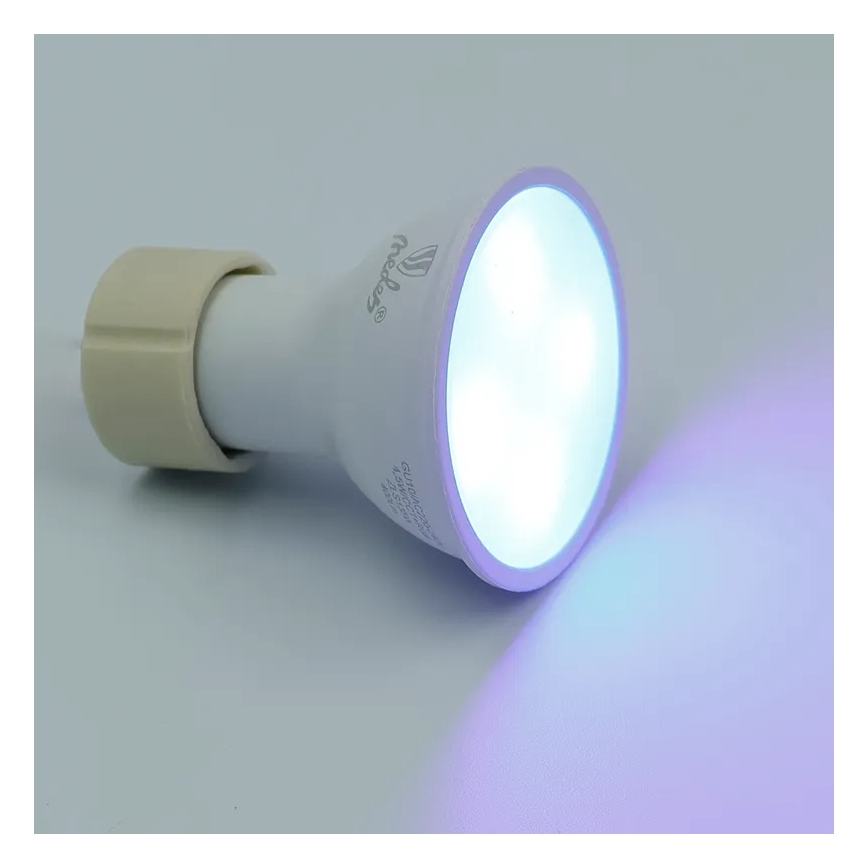 Dimmbares LED-RGBW-Leuchtmittel GU10/4,5W/230V 2700-6500K Wi-Fi Tuya