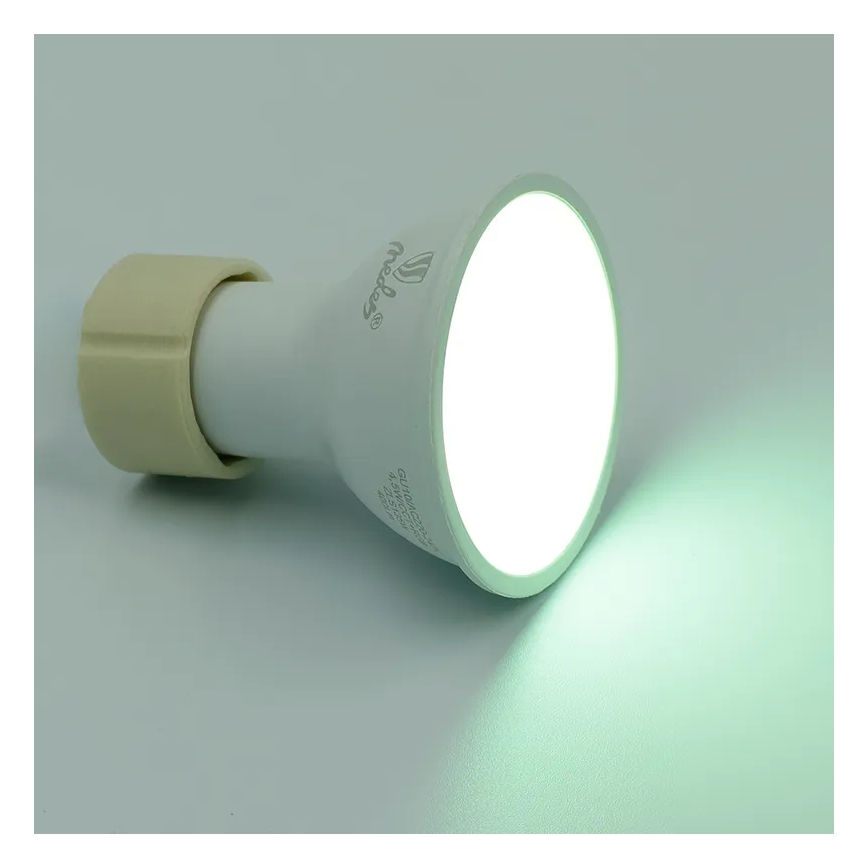 Dimmbares LED-RGBW-Leuchtmittel GU10/4,5W/230V 2700-6500K Wi-Fi Tuya