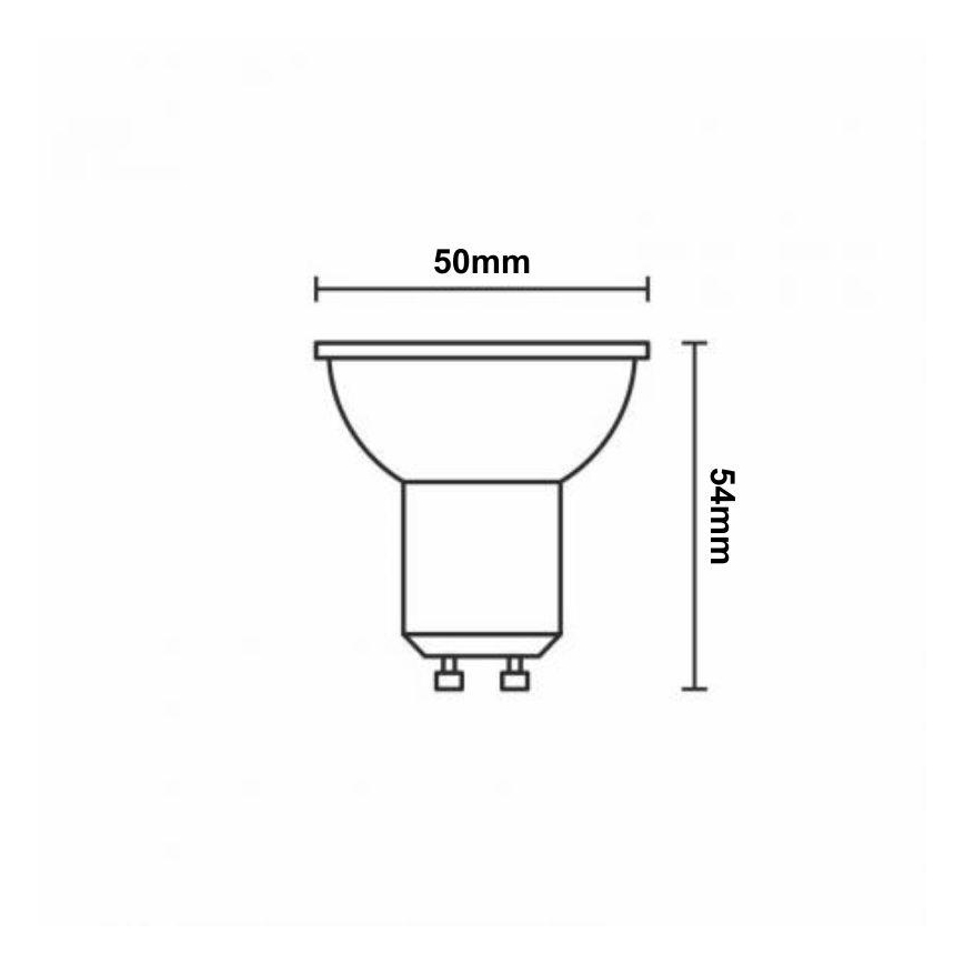 Dimmbares LED-RGBW-Leuchtmittel GU10/4,5W/230V 2700-6500K Wi-Fi Tuya
