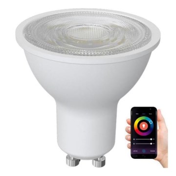 Dimmbares LED-RGBW-Leuchtmittel GU10/4,5W/230V 2700-6500K Wi-Fi Tuya