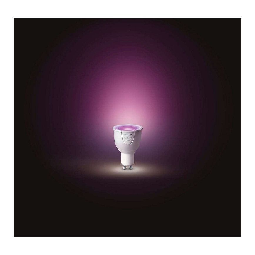 LED Dimmbare Glühbirne Philips HUE WHITE AND COLOR AMBIANCE GU10/5,7W/230V