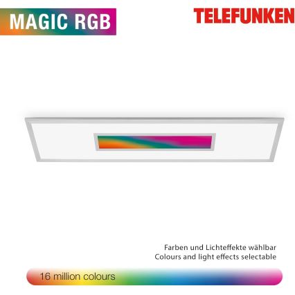 LED RGBW dimmbares Panel LED/20W/230V 3000-6500K 25x100 cm silber + Fernbedienung