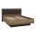 Doppelbett mit Stauraum OREN 160x200 cm braun/schwarz