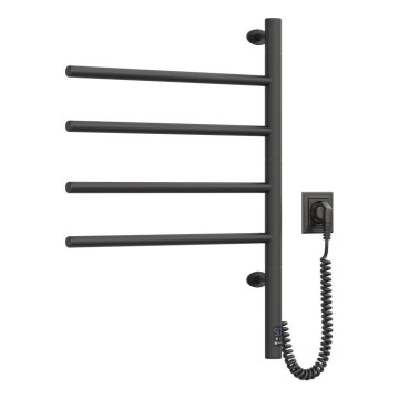 Drehbarer Elektro-Handtuchhalter mit Thermostat ARABESQUE 150W/230V 64,6 cm IP44 schwarz