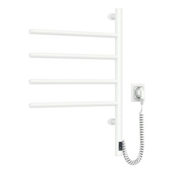 Drehbarer Elektro-Handtuchhalter mit Thermostat ARABESQUE 150W/230V 64,6 cm IP44 weiß