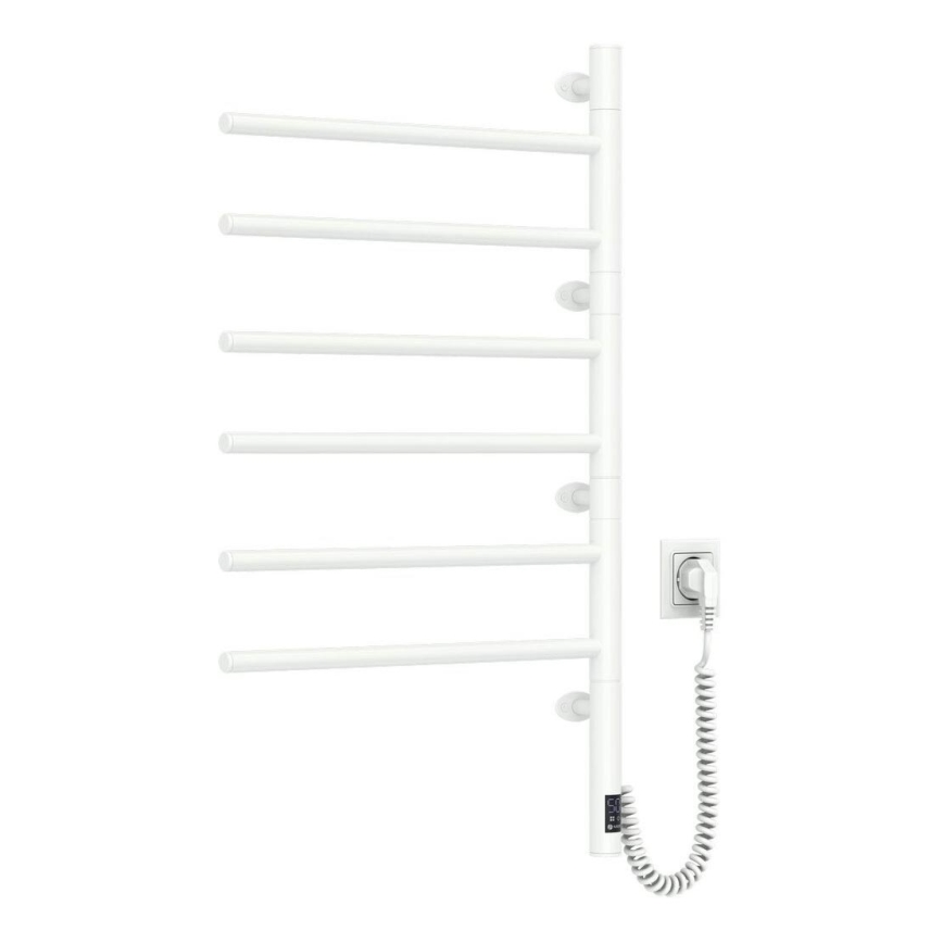Drehbarer Elektro-Handtuchhalter mit Thermostat ARABESQUE 196W/230V 81,8 cm IP44 weiß