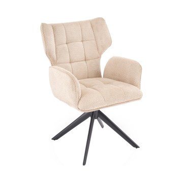 Drehbarer Esszimmerstuhl CIELO 1 St. beige