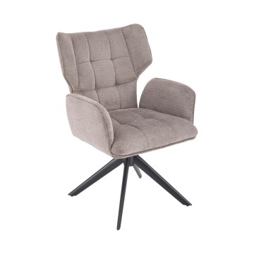 Drehbarer Esszimmerstuhl CIELO, 1 St., grau