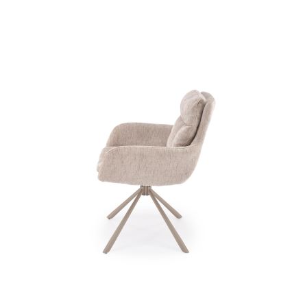 Drehbarer Esszimmerstuhl HALSA 1 Stück beige