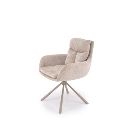 Drehbarer Esszimmerstuhl HALSA 1 Stück beige