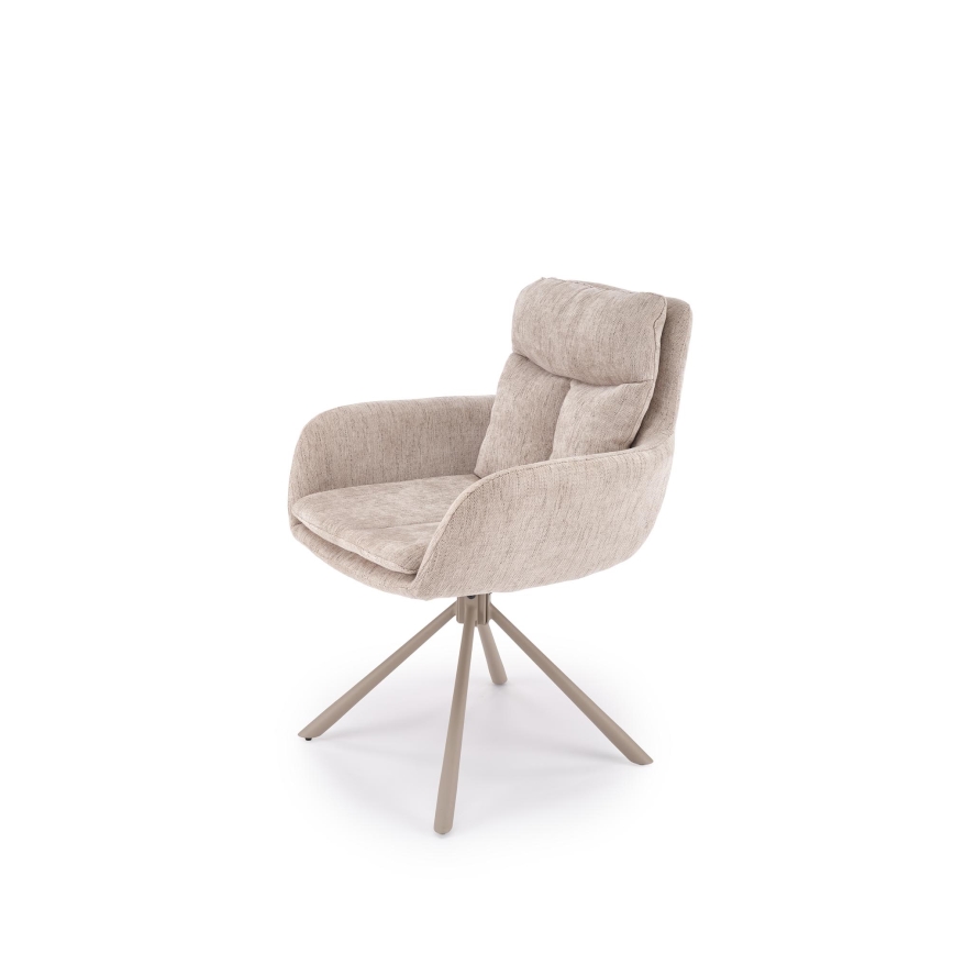 Drehbarer Esszimmerstuhl HALSA 1 Stück beige