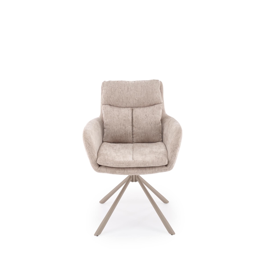 Drehbarer Esszimmerstuhl HALSA 1 Stück beige