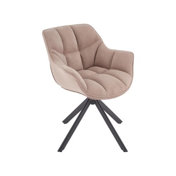 Drehbarer Esszimmerstuhl LUNE, 1 St., beige