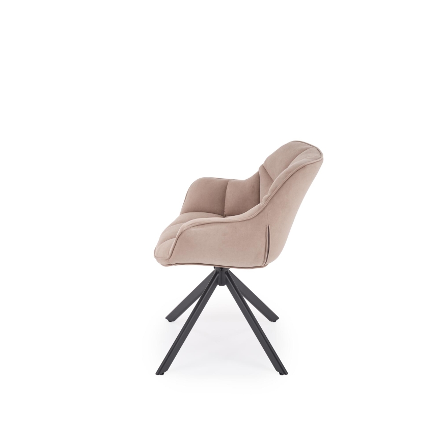 Drehbarer Esszimmerstuhl LUNE, 1 St., beige