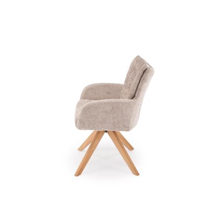 Drehbarer Esszimmerstuhl NUVO, 1 St., beige/braun