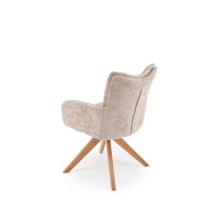 Drehbarer Esszimmerstuhl NUVO, 1 St., beige/braun