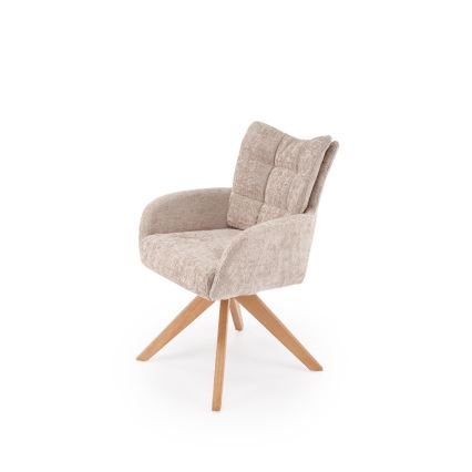 Drehbarer Esszimmerstuhl NUVO, 1 St., beige/braun